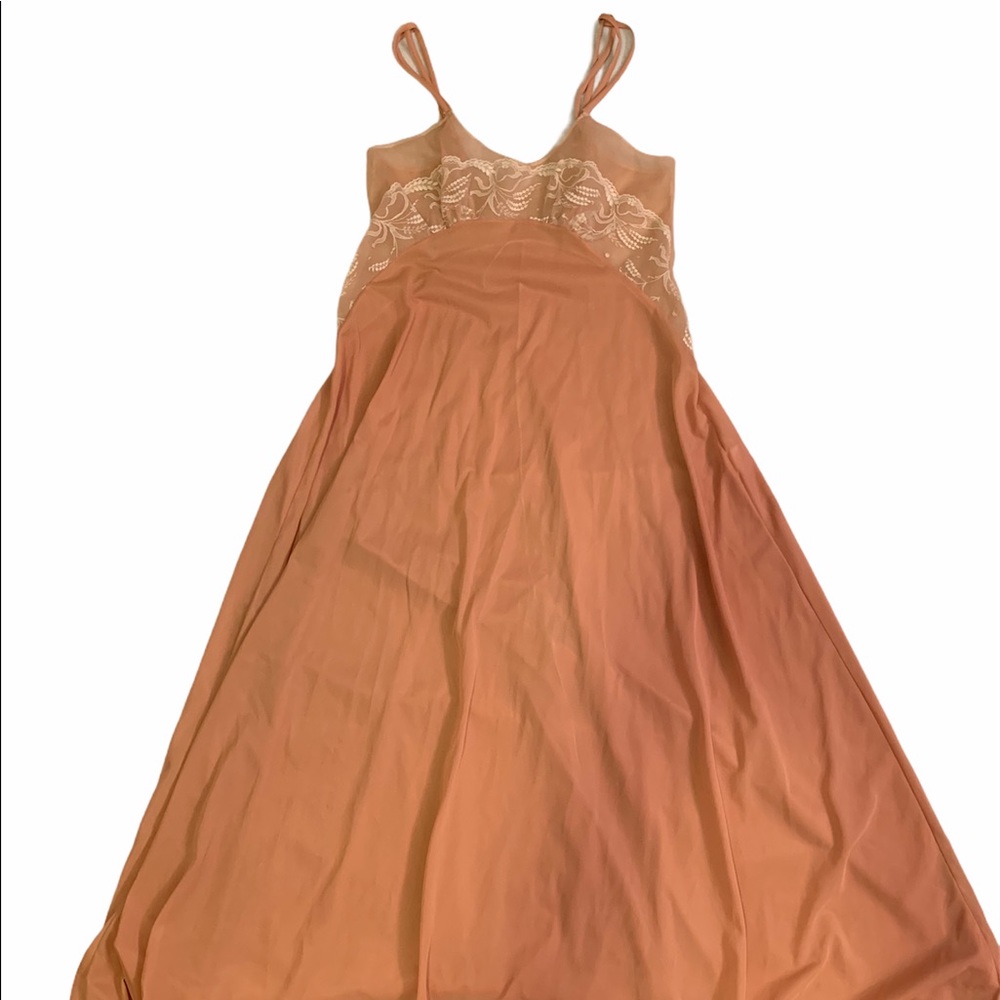 Vintage Intime of California nude/peach negligee.